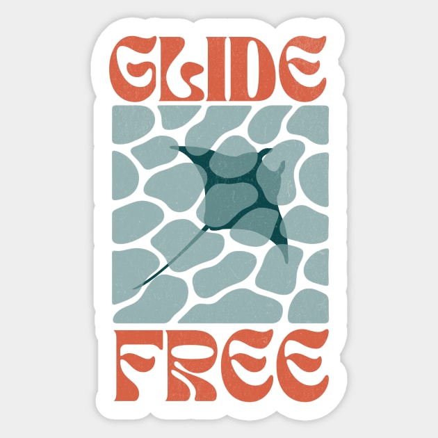 Glide Free Sticker by Designed By Marty